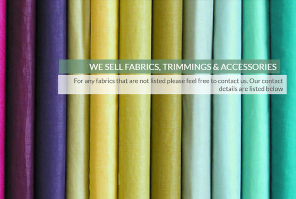 web design screenshot - colourful fabrics