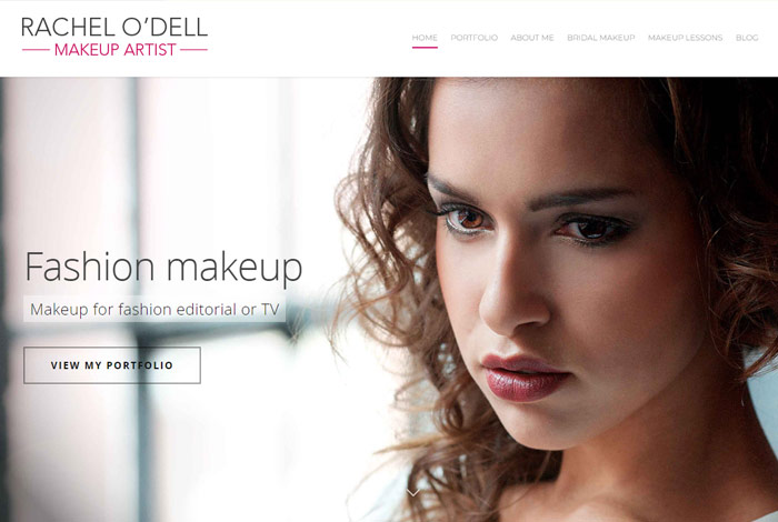 A website screenshot - a fashion makeup site