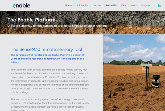 Website screenshot showing clean web design techniques.